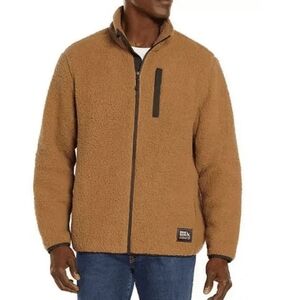 Eddie Bauer Brown Fleece Jacket with Zip